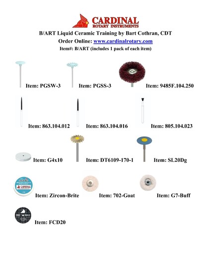Picture of B/ART COMPLETE KIT - 1 pack each item